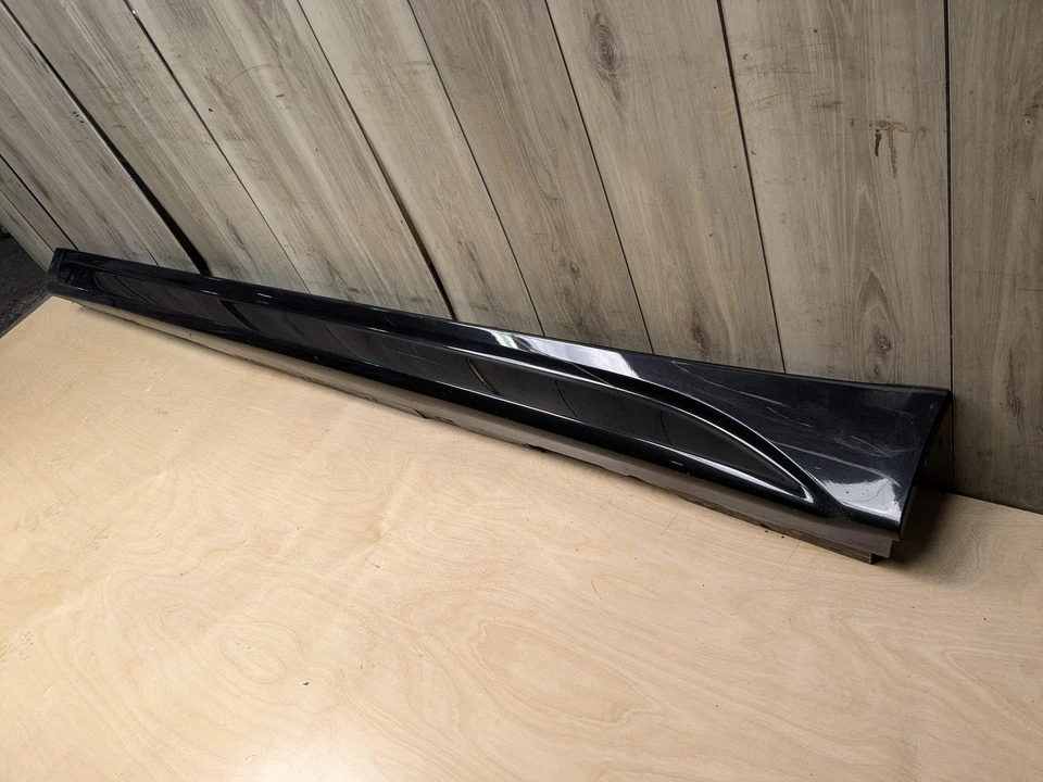 *12-18 OEM BMW F30 335 Left Driver Side Skirt Rocker Panel Black 475 Foto 3 de 4