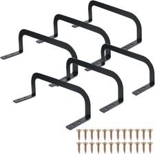 6 Pcs Mattress Retainer Bar, Thickened Metal Mattress Slide Stopper Black Non...