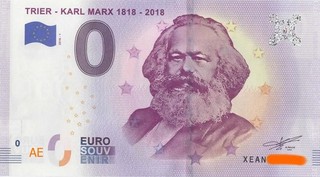 0 Euroschein Deutschland Trier Karl Marx 1818 2018 XEAN 2018 1