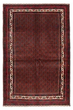 Traditional Vintage Hand-Knotted Oriental Carpet 3'11" x 6'1" Wool Area Rug