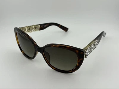 Lunettes de soleil Christian Dior logo 3GVHA marron authentiques pour femmes - Photo 1/4