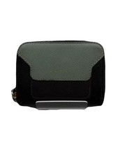 Marni Coin Wallet Leather Black Blue USED TA60-9