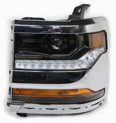 OEM Left Driver Side HID Headlamp For Chevy Silverado 1500 Chrome bezel ...