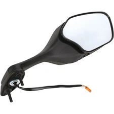 Emgo Factory-Style Replacement Mirror - 20-35261 - Polygon - Black - Right |