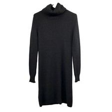 Cabi Sweater Dress Womens XS Used Black Turtleneck Long Sleeve Style 3665