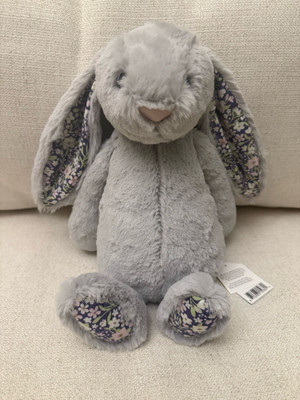 NEW Jellycat Medium Blossom Silver Bunny  Bloom  Original (BPM3BJ) NWT