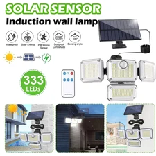 3200LM 333 LED Solar Lights Outdoor Waterproof Motion Sensor Security Wall Lamp.