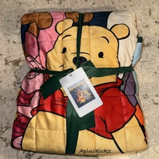 Disney Parks Winnie the Pooh and Friends Weighted Blanket Throw NWT 12LB 50x60”