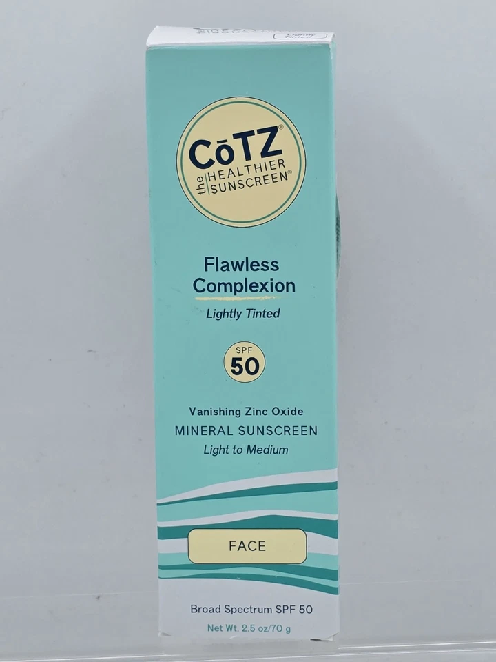 COTZ Flawless Complexion Lightly Tinted Mineral Sunscreen SPF 50 - 2.5 oz - Image 2 of 4