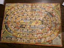 Raro Gioco Tavolo Oca Percorso 1937 PINOCCHIO Pubblicitario Roberts