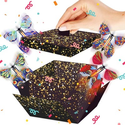Rierousy Überraschung Geschenkbox Schmetterlings, DIY Explosionsbox Klein, 