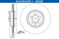 2X Bremsscheibe ATE 24.0125-0197.1 FüR Ford Focus V50 Volvo V40 S40 C70 526 545