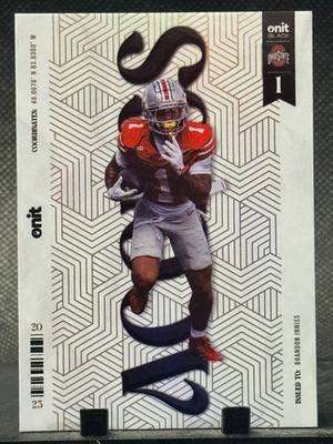 Onit Black Ohio State Buckeyes  Brandon Inniss Access A-1 2025 Football Card