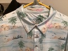 Chaps Golf Men’s Tropical Palms Sky Blue Polo Shirt! SZ 3XL So Nice — photo 1