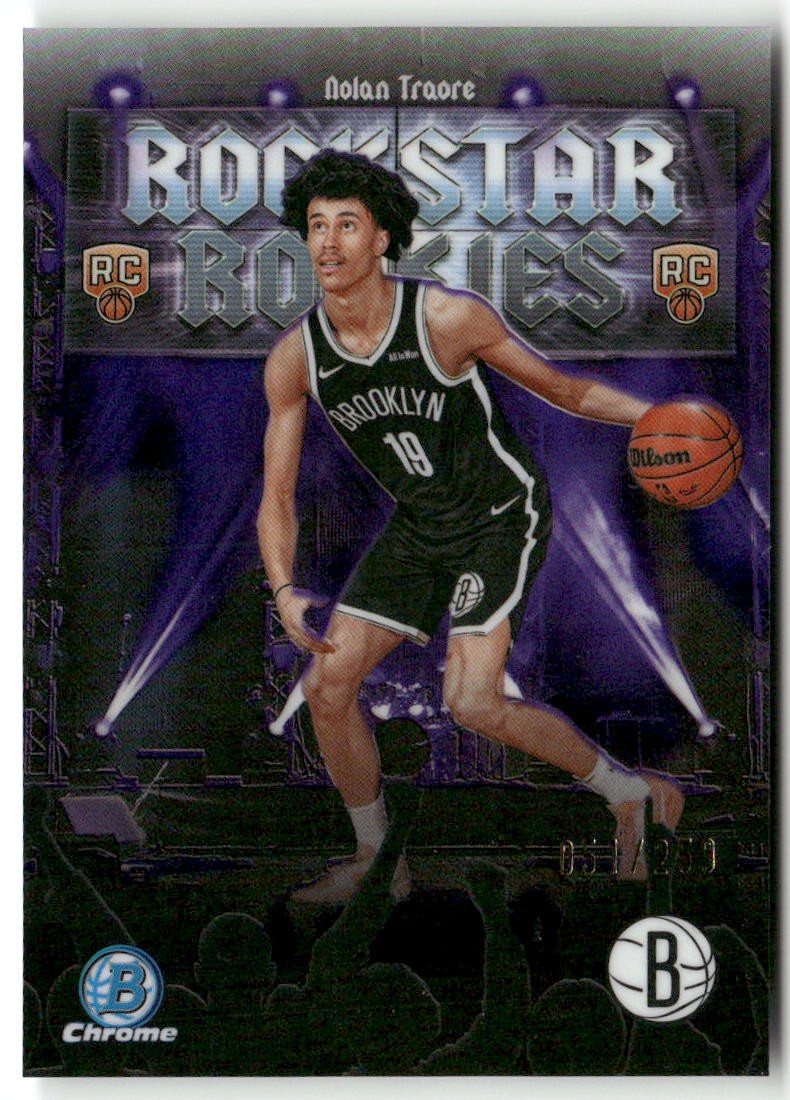 2025-26 Bowman #RR-19 Nolan Traore Rockstar Rookies Purple Refractor #/250