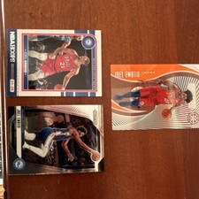 Joel Embiid 3-Card Lot Panini NBA Hoops & Threads 2019-20 76ers Base