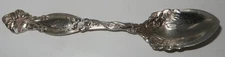 1903 International Silver FRONTENAC Monogram Sterling Fruit Orange Spoon, 5 3/4"