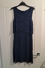 Mamalicious maternity Navy lace overlay pencil dress size small - Party Cruise