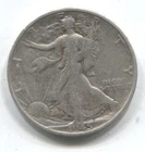 1945 S - WALKING LIBERTY HALF DOLLAR- 90% SILVER- LOT # 214