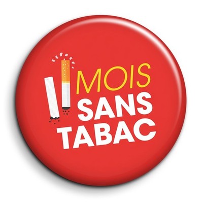 Monat ohne Tabak - Badge 38mm Button Pin