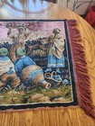 Vintage Middle Eastern Style Rug or Wall Hanging w/ Fringe; Tribal Setting. — photo 4