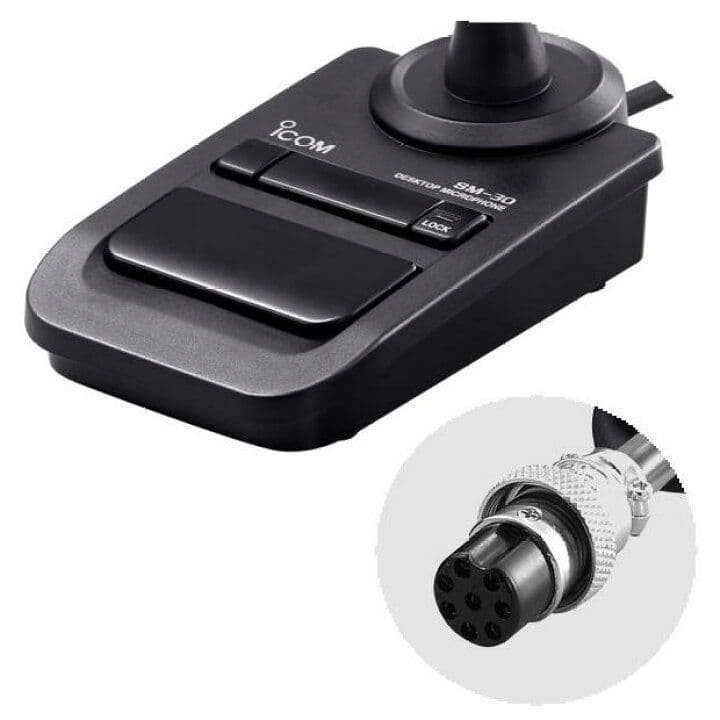 Icom SM-30 Table Microphone - Black for sale online | eBay