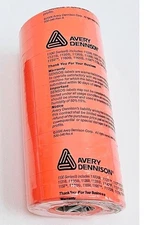 GENUINE MONARCH FLUORESCENT RED LABEL FOR 1110 PRICING GUN 1 SLEEVE= 16 ROLLS