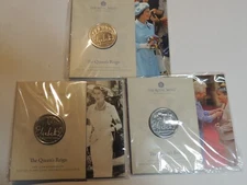 2022 UK The Queen’s Reign All 3  BU Coins  Royal Mint Sealed