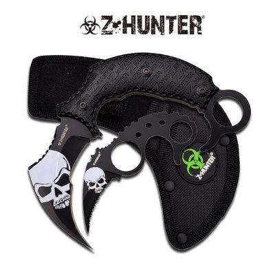 Z HUNTER ZB-109BK COMBO KNIFE 2 PIECE SET BLACK NIB | eBay