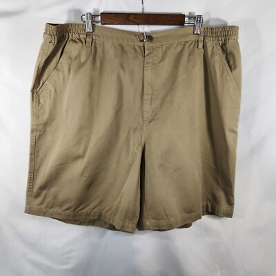 Gander Mountain Guide Series Khaki Shorts Expand Waist Cotton Twill NWT (K-39)