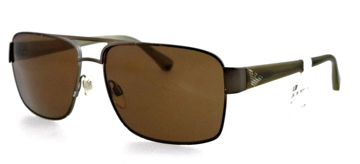 Emporio Armani Brown Aviator Sunglasses for Men for sale | eBay display picture 3
