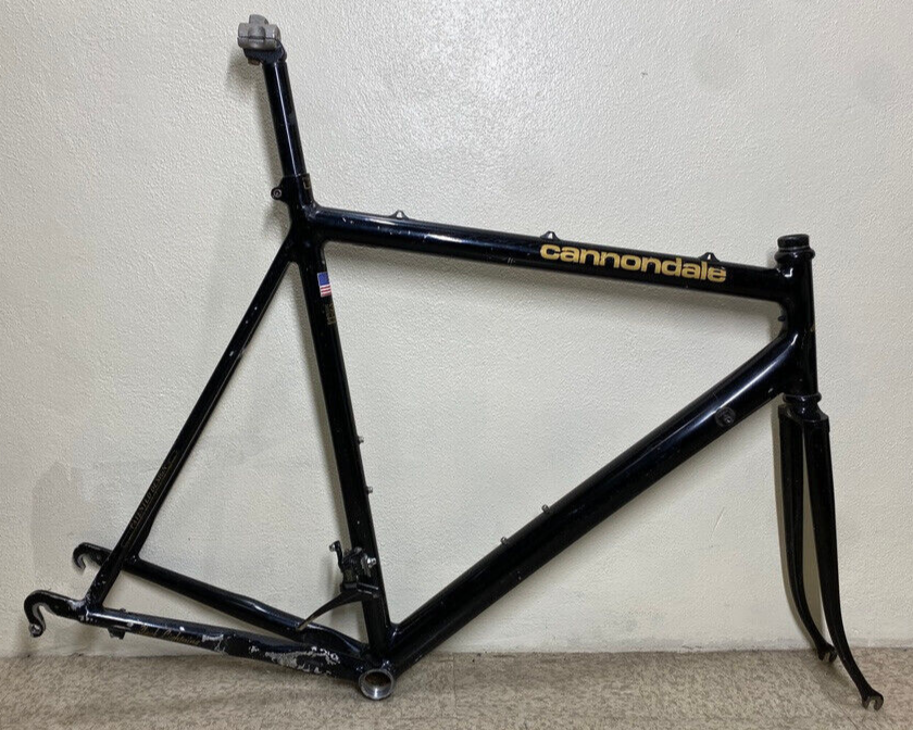 1989 Cannondale SR500 Black Lightning Frame Fork 3.0 Aluminum 56CM
