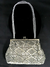 Vintage, La Regal, silver beaded, evening purse, 2446
