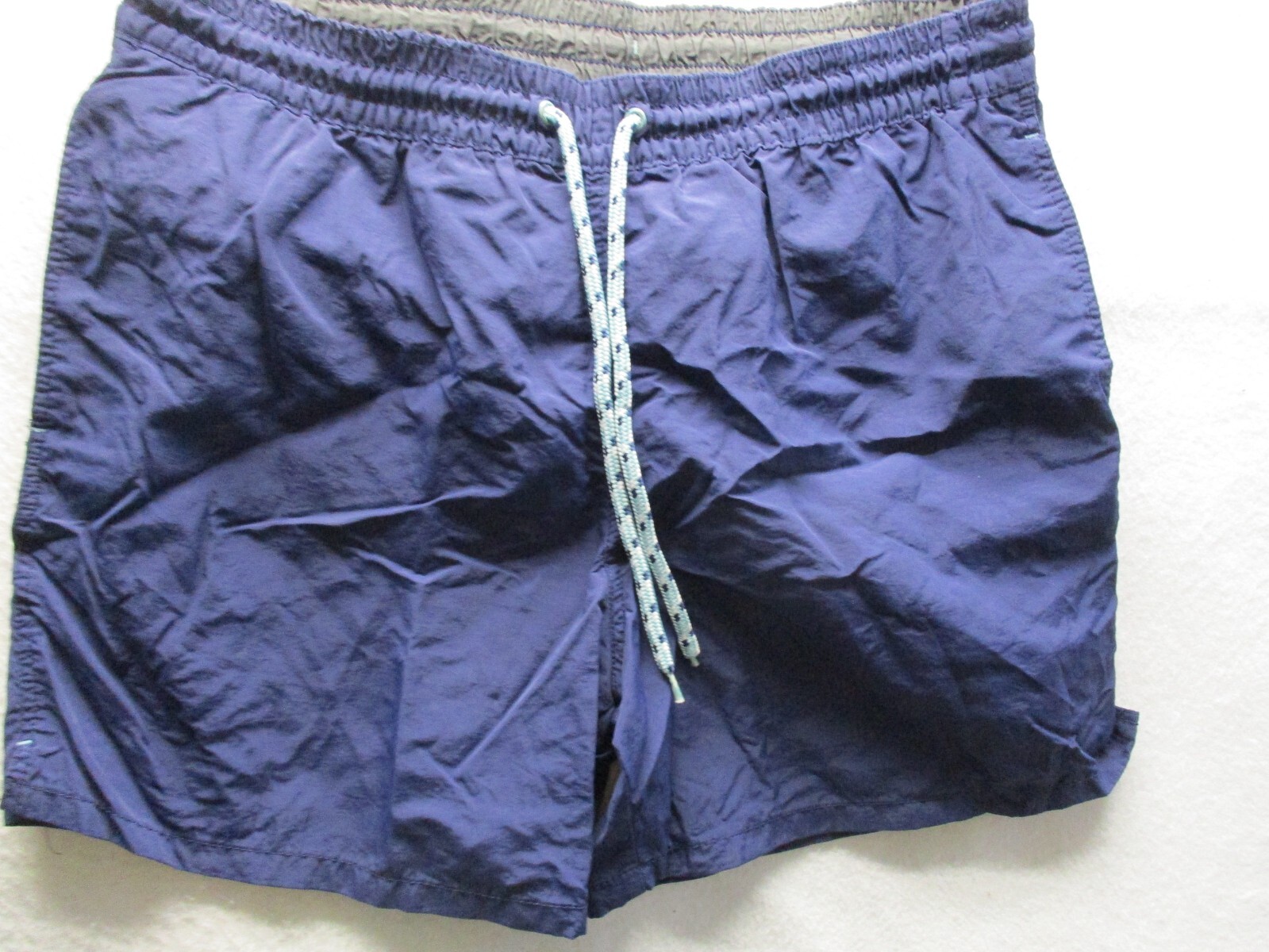 merona large blue drawstring swim shorts | eBay