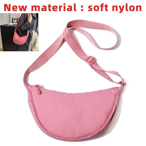Borsa a tracolla donna portatile in tessuto imbottita borse a tracolla borse messenger bag - Foto 27 di 36