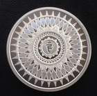 1 oz silver throat Chakra Vishuddha BU COA! .999 pure/fine! yoga Hindu Vishuddhi