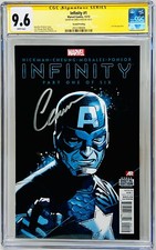 CGC Signature Series Grade 9.6 Captain America Infinity #1 Chris Evans Auto