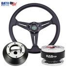 Steering Wheel+131H Hub Adapter+Quick Release For Honda Civic S2000 CRV RSX TSX