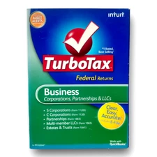 TURBOTAX 2009 BUSINESS PARTNERSHIPS, CORPORATIONS & LLCs For Windows