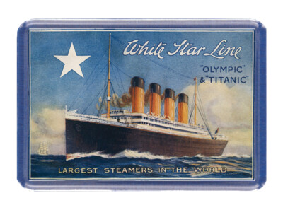 Titanic - White Star Line - 7 cm x 4,5 cm - Neuheit Kühlschrankmagnet
