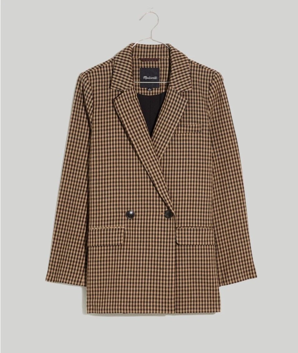 Madewell double breasted best sale blazer