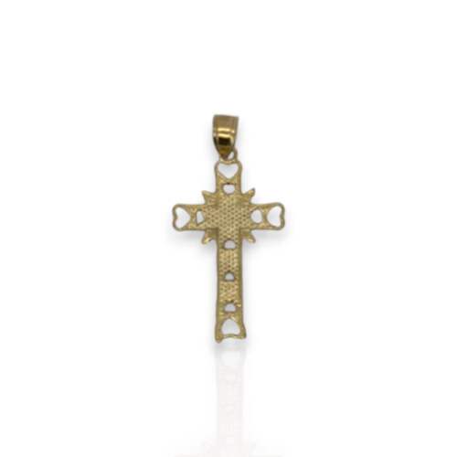 Cross Pendant - 10K Yellow Gold - Picture 2 of 2