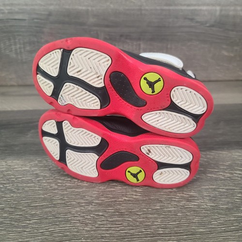 Nike Air Jordan 6 Rings Bred Size 9C 323420-008 White/Red/Black Kids Mid Tops - Picture 7 of 10