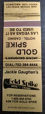 Gold Spike Casino Las Vegas 20 Strike Matchbook Cover
