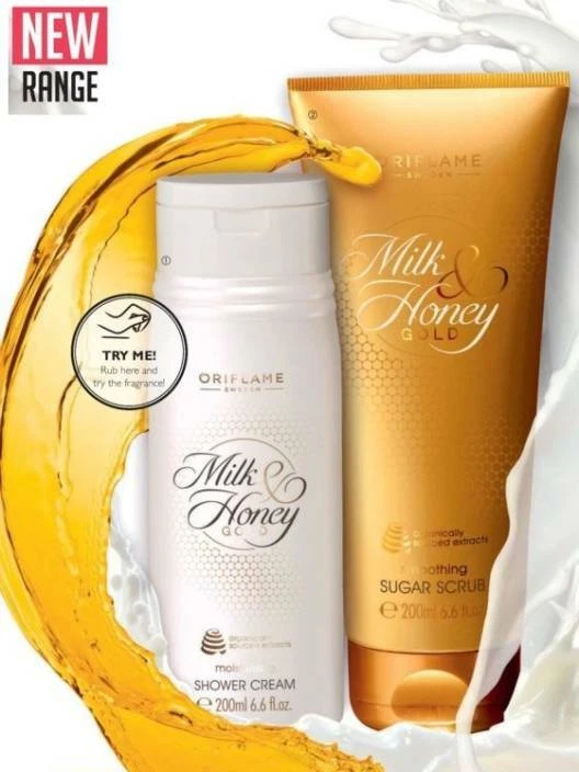 Champú y acondicionador Oriflame Milk And Honey Gold (pack de 2) -200 ml Foto 2 de 3
