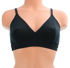 Lively Wireless Bralette 45543, Adjustable Straps, Elastic Band, Lined, Plunge
