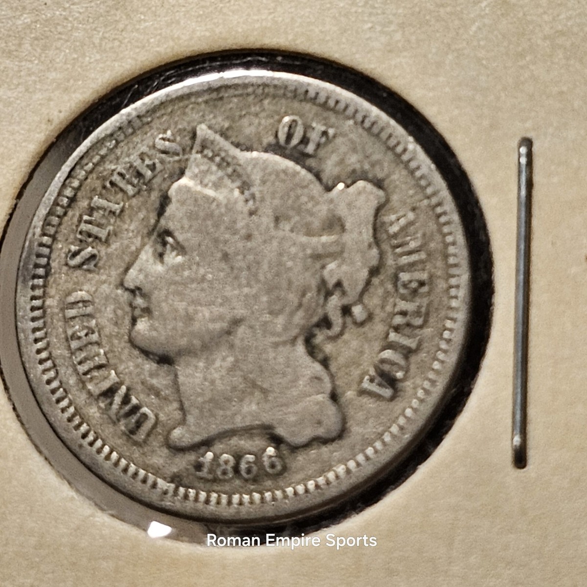 1866 Three Cent Nickel Piece 3C Ungraded Obsolete US Type Coin | eBay