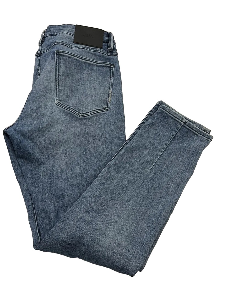 NEUW Iggy Skinny Reid Distressed Jeans Button Fly Mens Sz 36x32 