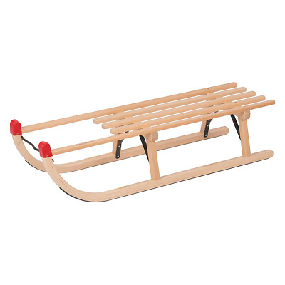 Davos Rodel Schlitten 90 cm aus Buchenholz Holzschlitten Rodelschlitten Holz