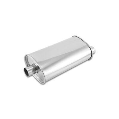 Vibrant 1104 STREETPOWER Oval Muffler 2.00 in. inlet/outlet Center-Offset